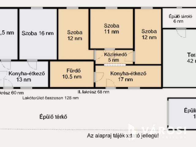 Három generációs 6 szobás családi ház Tápén