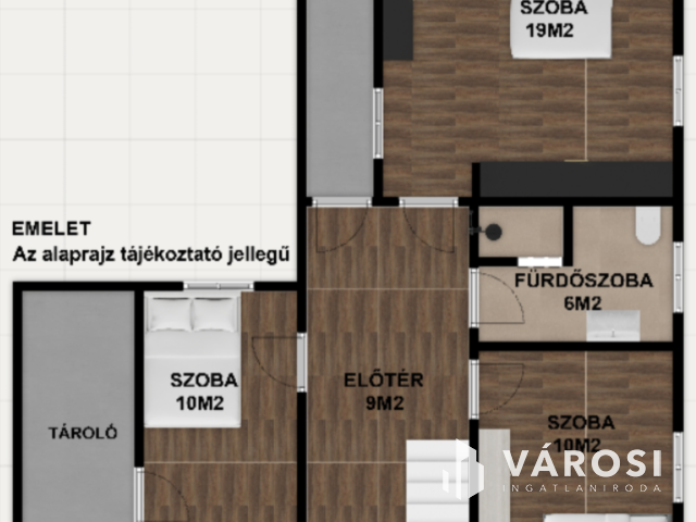 Otthonos tégla családi ház, nappali +3 szoba