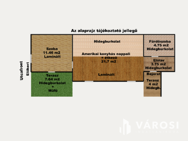 Eladó földszinti lakás a Tiszaszigeti Nyugdíjas Lakóparkban